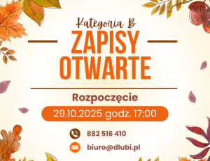 Read more about the article ZAPISY OTWARTE – 29.10.2025
