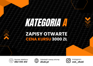 Read more about the article Kategoria A – ZAPISY OTWARTE
